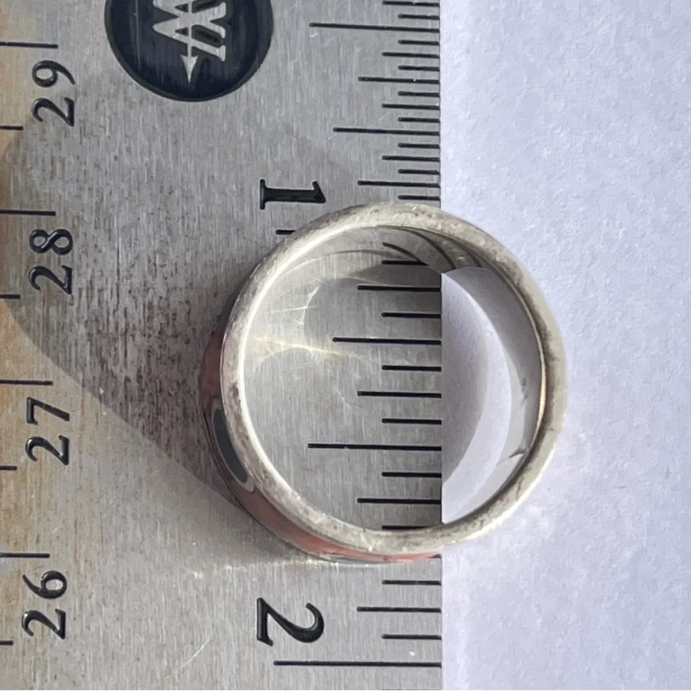 SOLD Vintage Native American 950 Silver Spiny Oyster Lapis Lazuli Ring - Picture 5 of 8